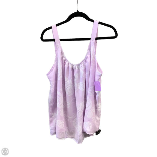 Top Sleeveless By Lane Bryant In Purple, Size: 1x