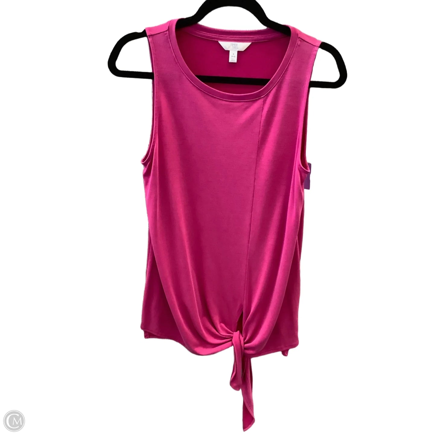 Top Sleeveless By Time And Tru In Pink, Size: S