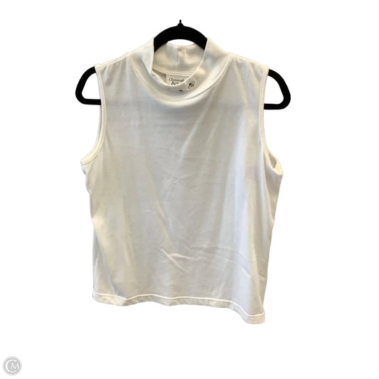 Top Sleeveless By Christopher And Banks In White, Size: M