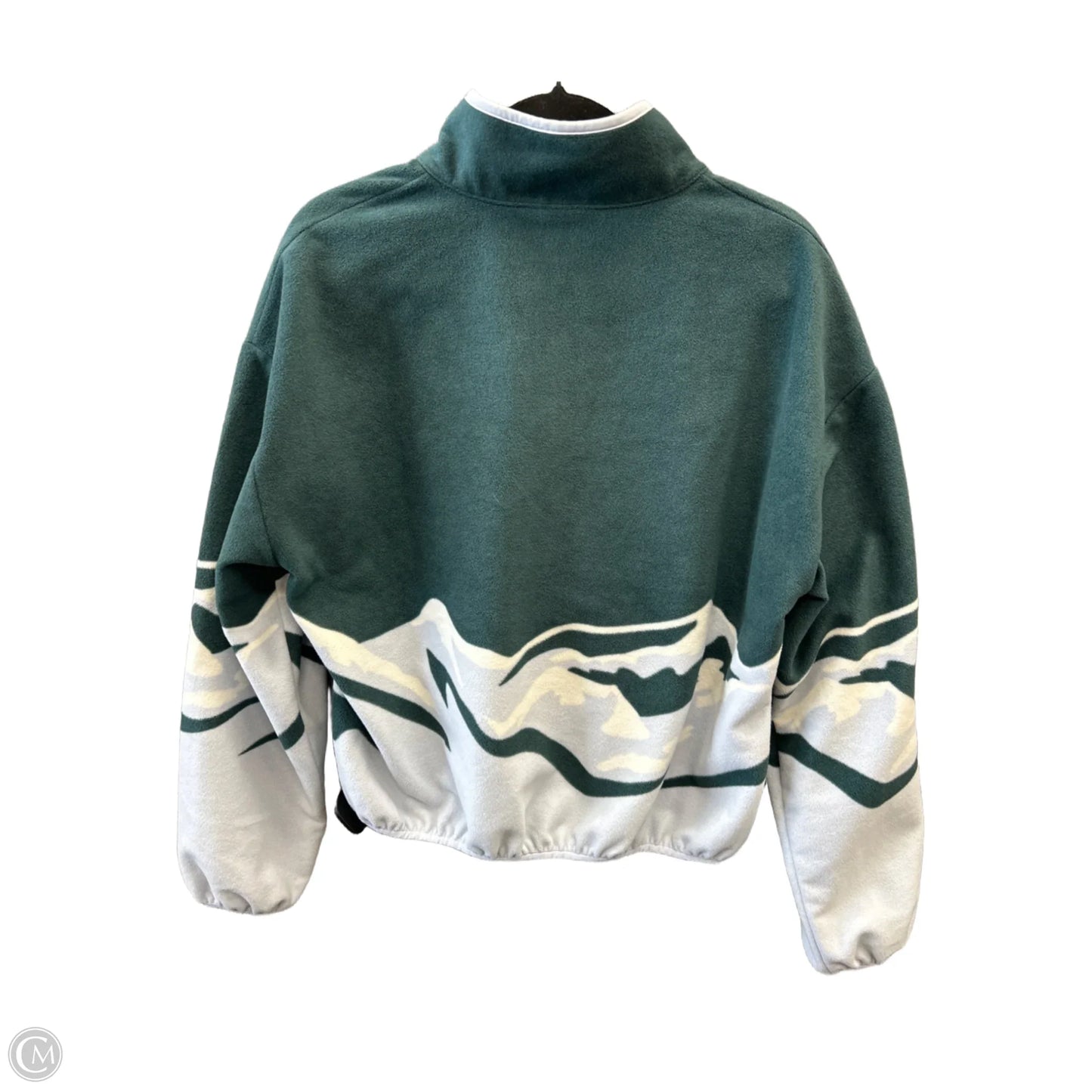 Jacket Fleece By Pink In Blue & Green, Size: M