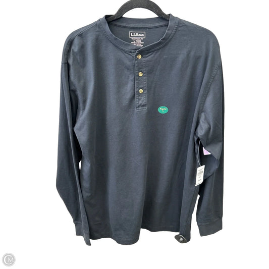 Top Long Sleeve By L.l. Bean In Black, Size: L