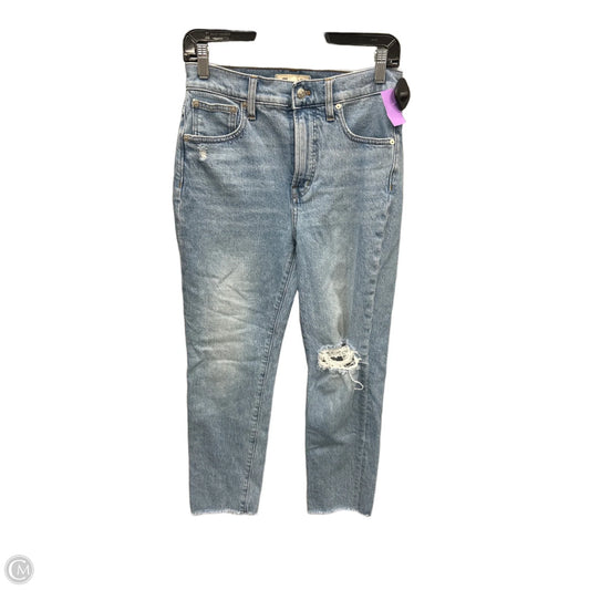 Jeans Straight By Madewell In Blue Denim, Size: 2