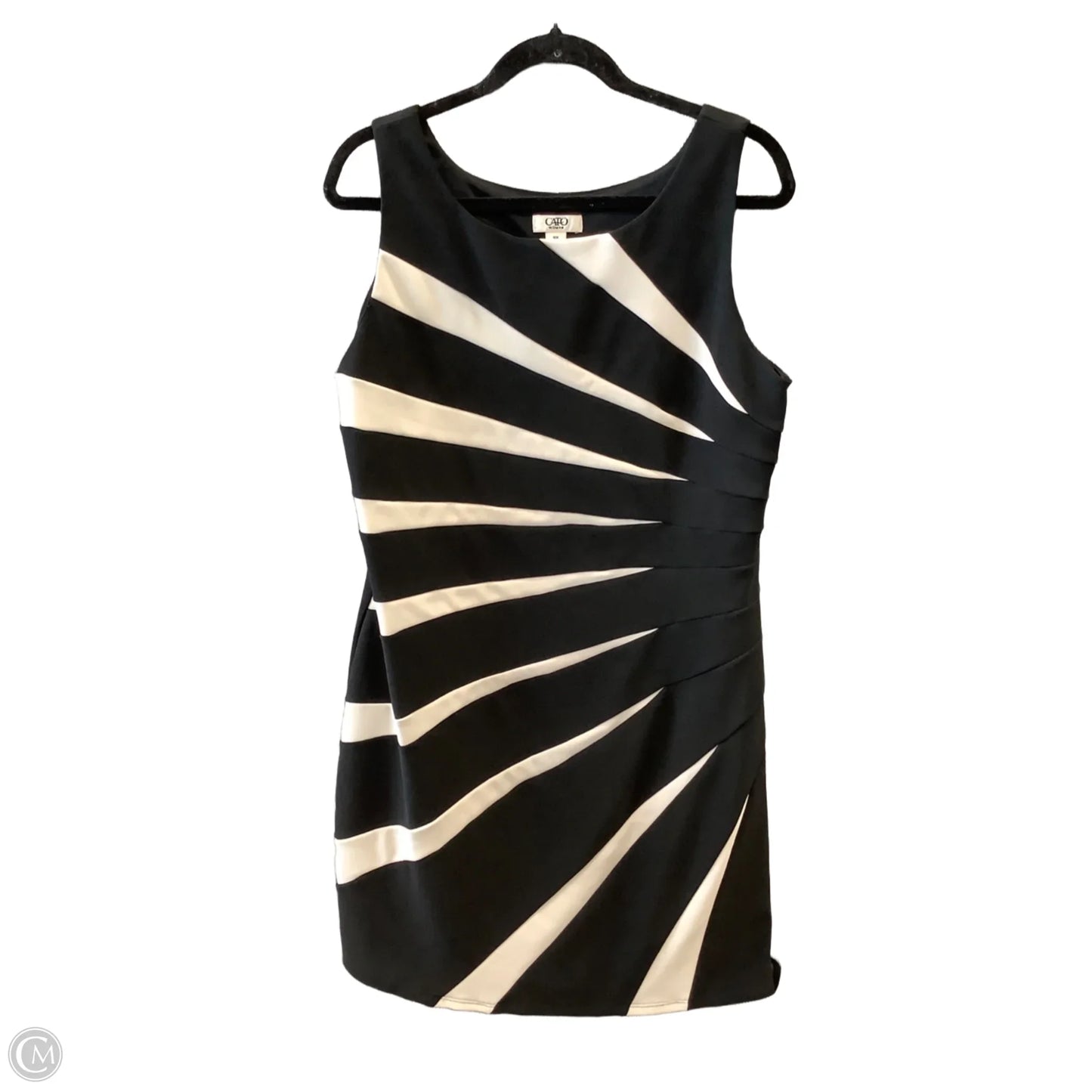 Dress Casual Midi By Cato In Black & White, Size: Xl
