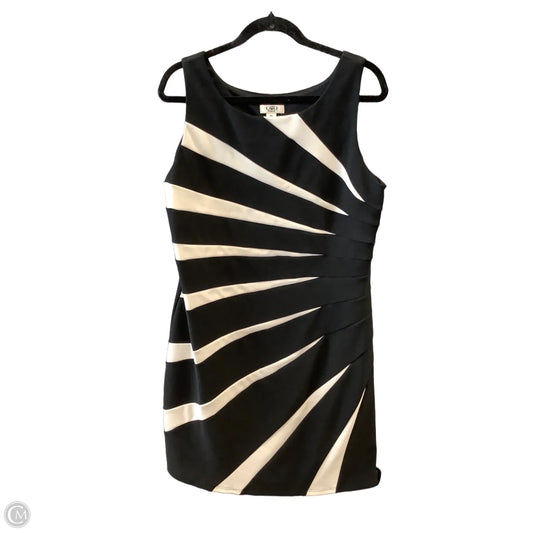 Dress Casual Midi By Cato In Black & White, Size: Xl