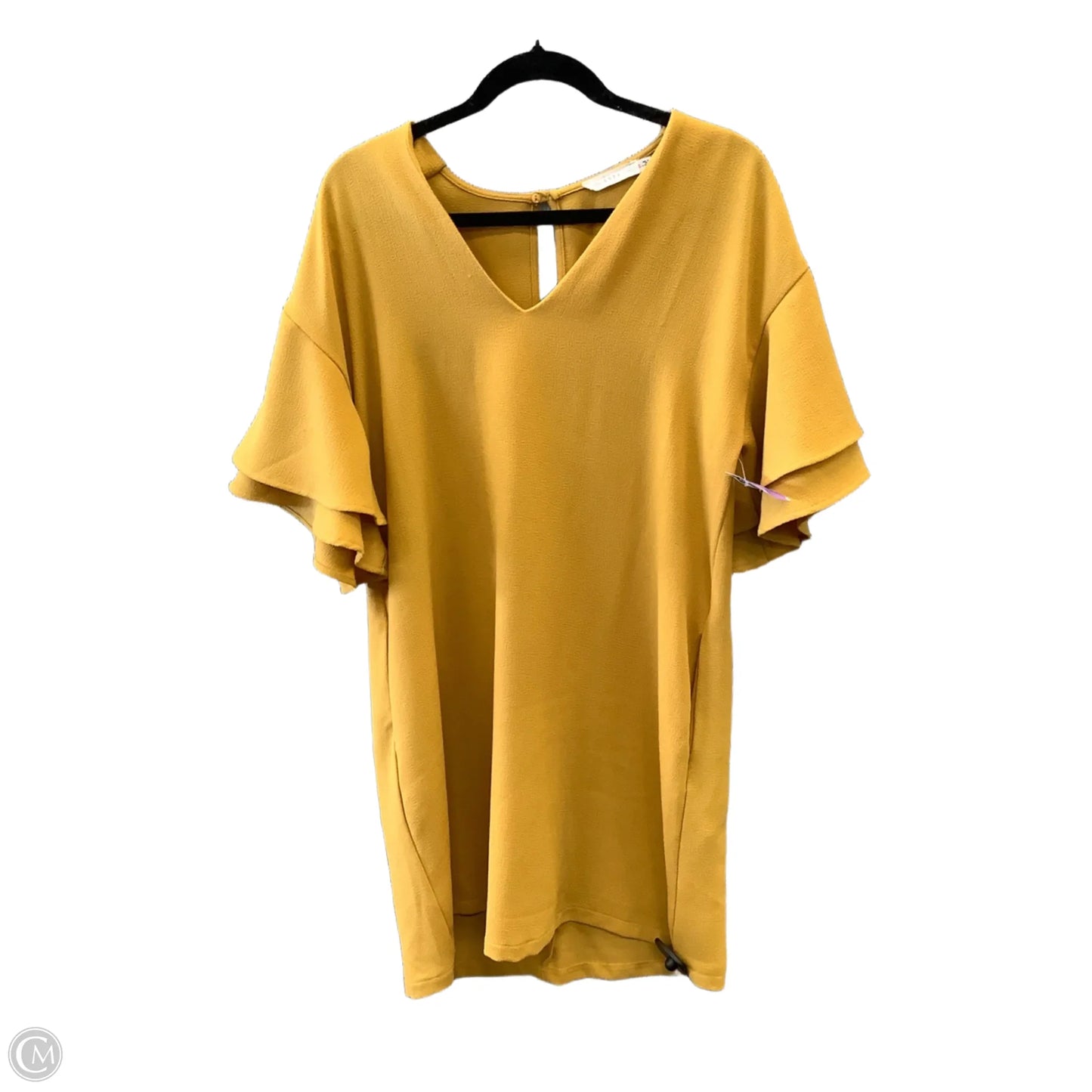 Dress Casual Midi By Lush In Yellow, Size: L