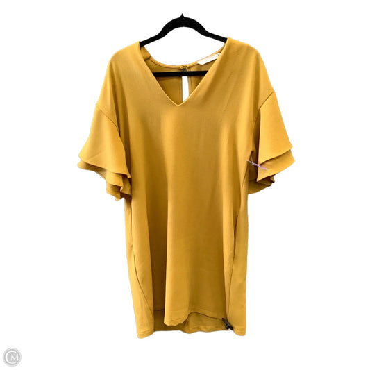 Dress Casual Midi By Lush In Yellow, Size: L