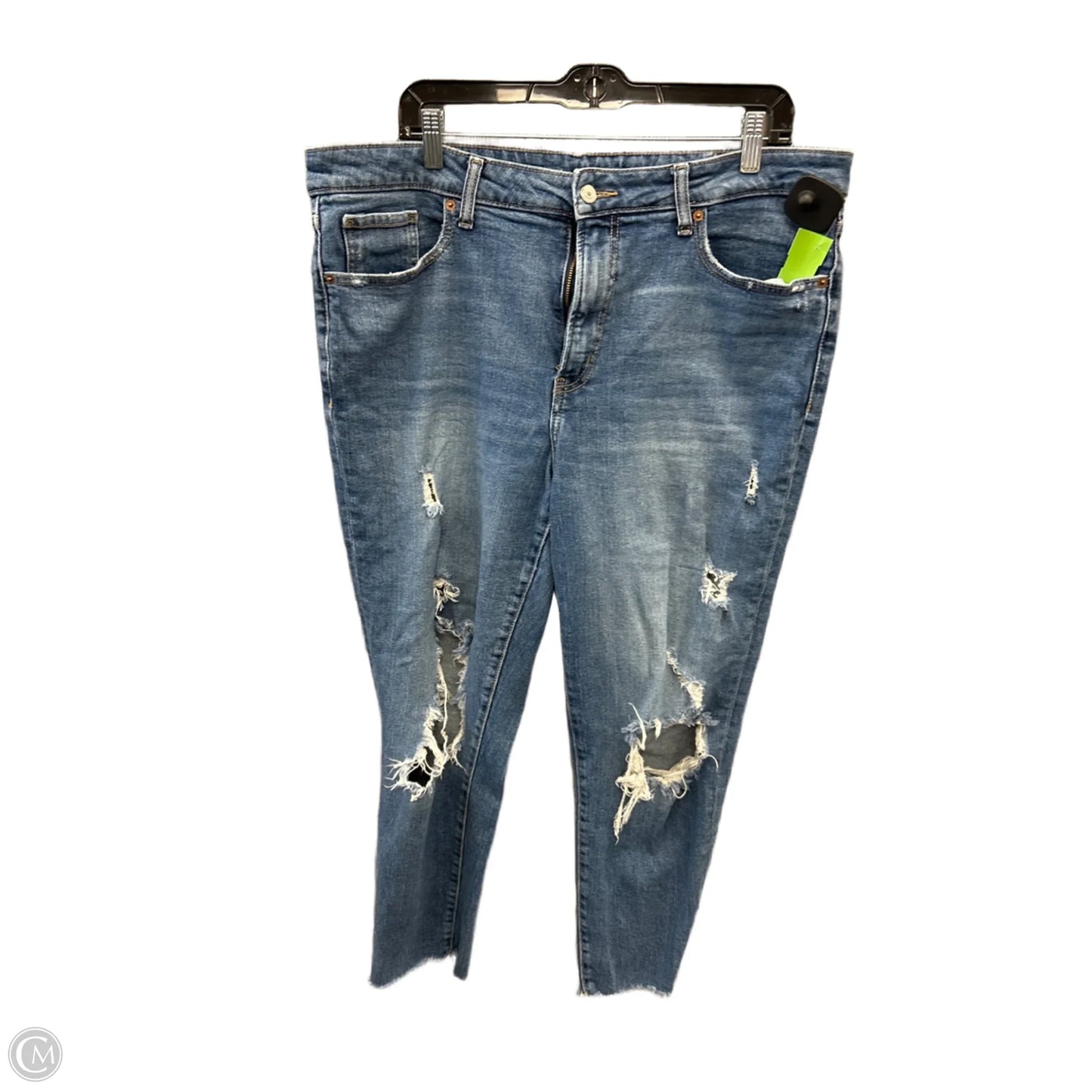 Jeans Straight By Old Navy In Blue Denim, Size: 16