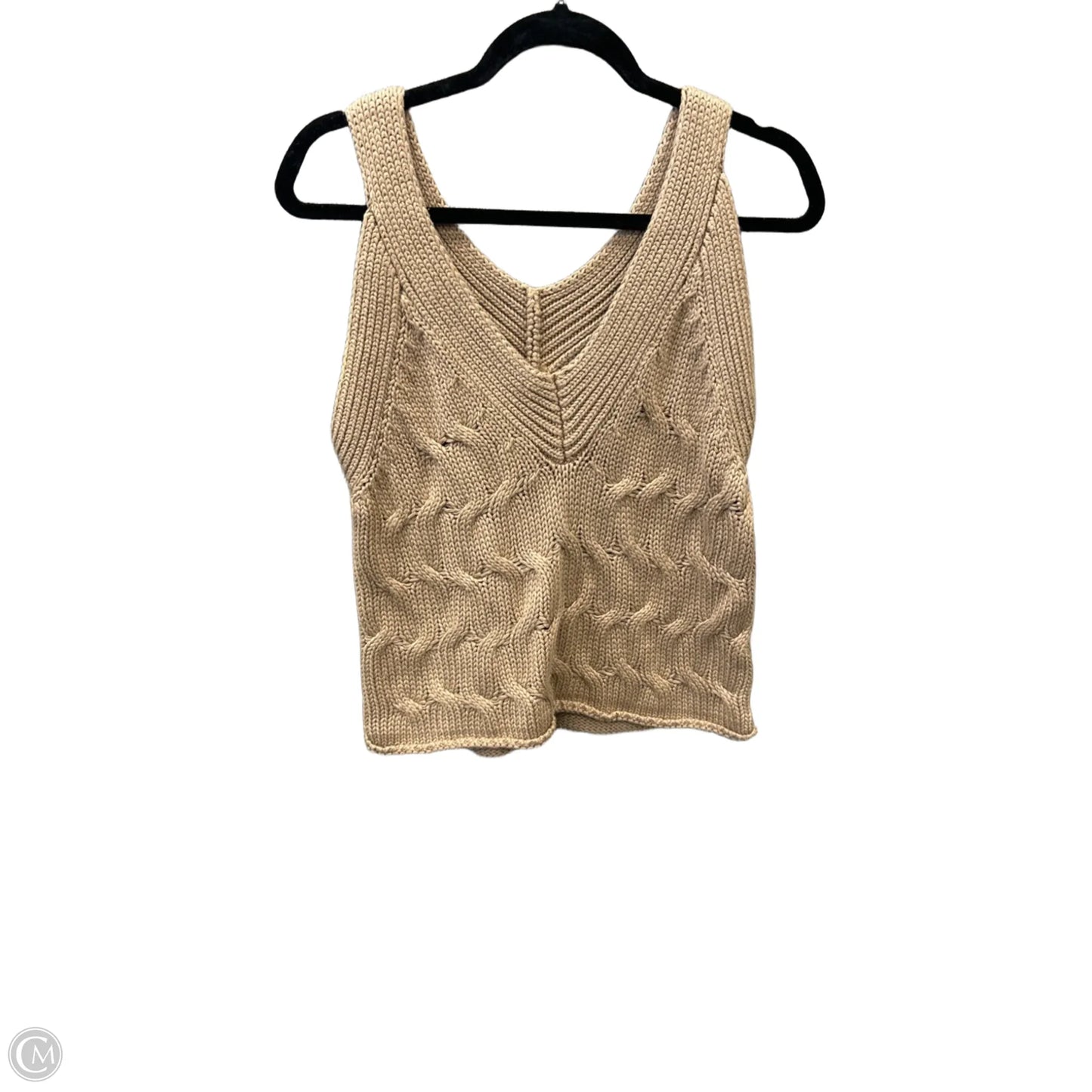 Vest Sweater By Promesa In Brown, Size: S