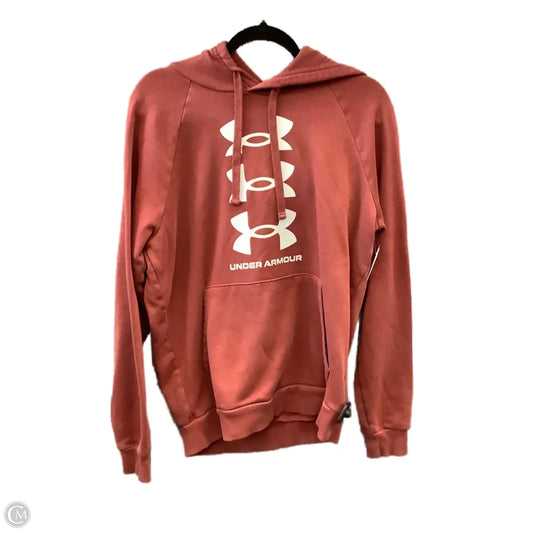 Athletic Sweatshirt Hoodie By Under Armour In Red, Size: S