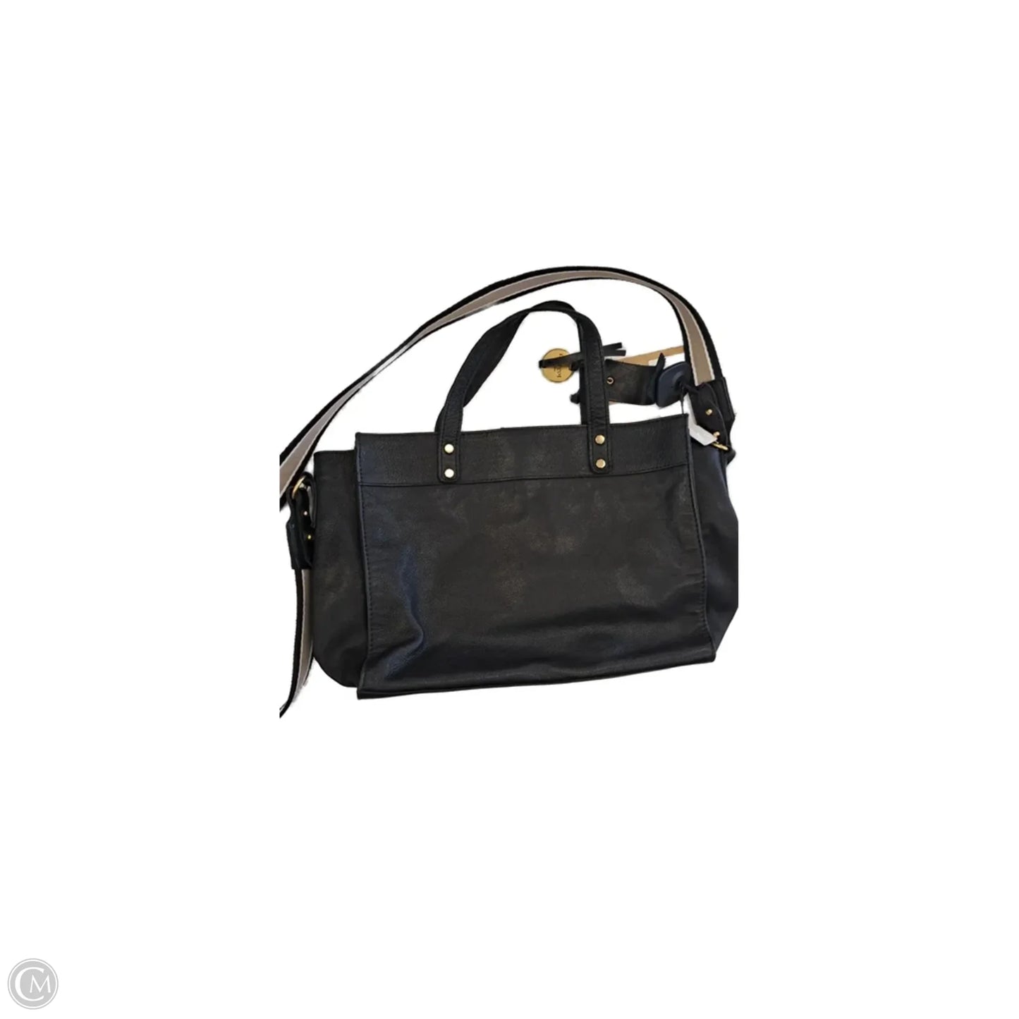 Handbag Leather By Margot, Size: Medium