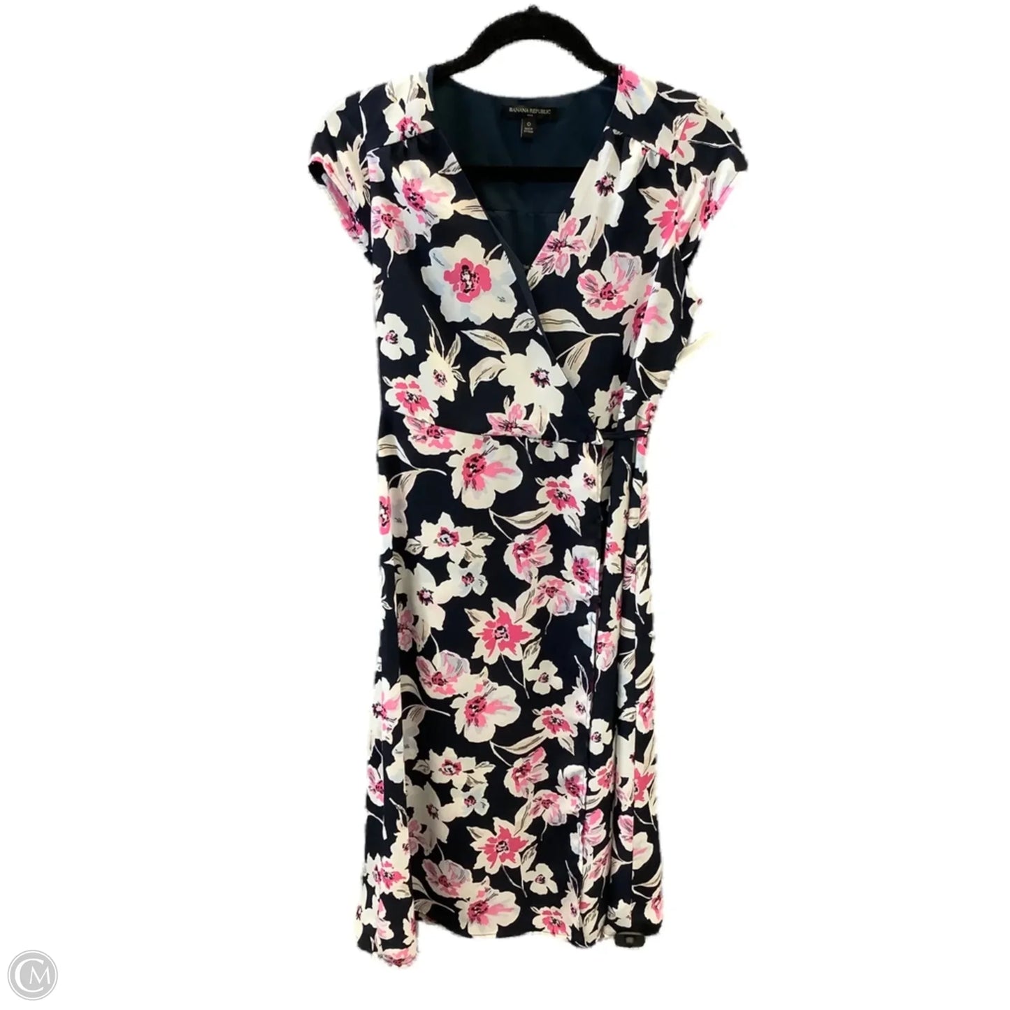 Dress Casual Midi By Banana Republic In Floral Print, Size: Xs