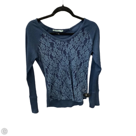 Top Long Sleeve By Maurices In Navy, Size: L