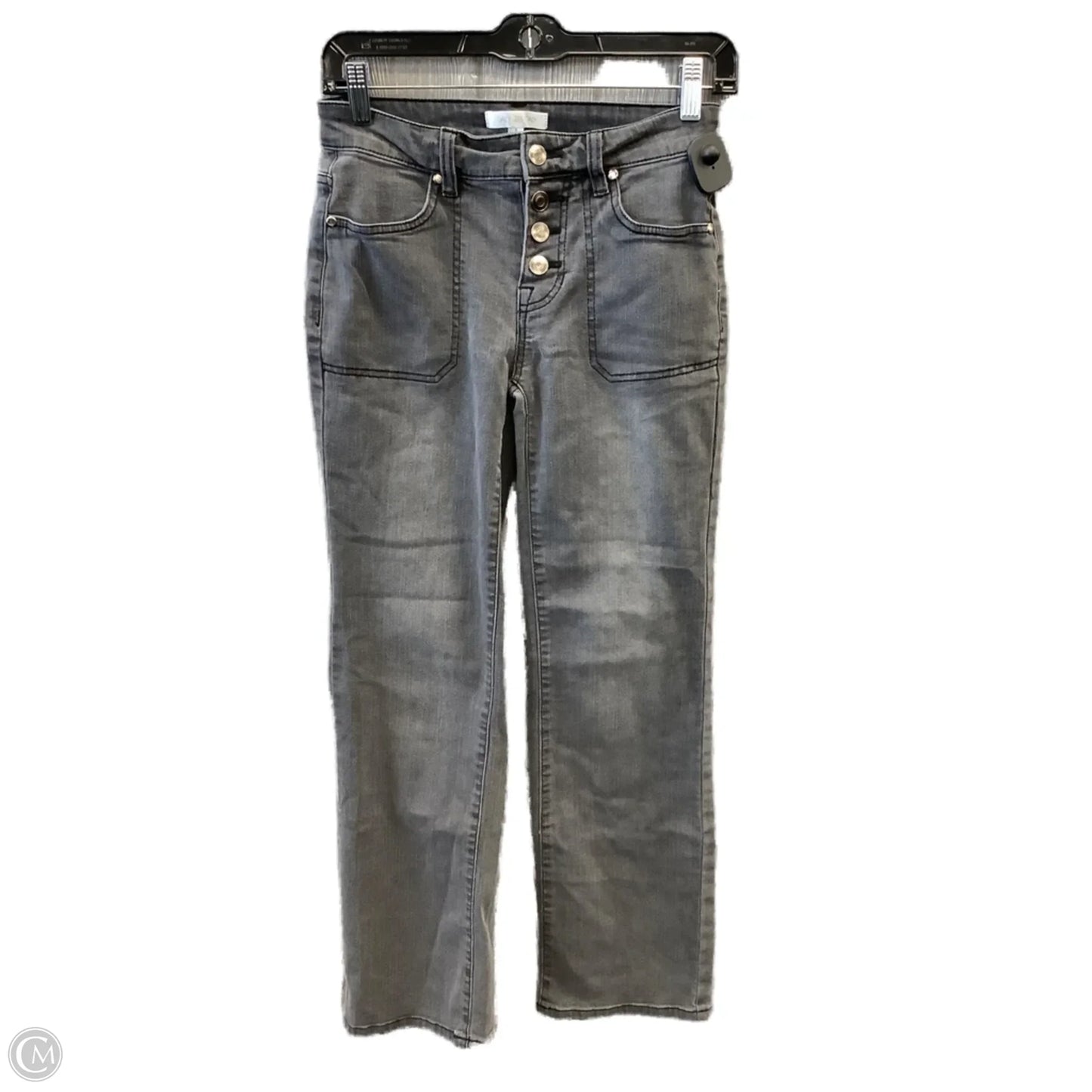 Jeans Straight By Clothes Mentor In Grey, Size: 0