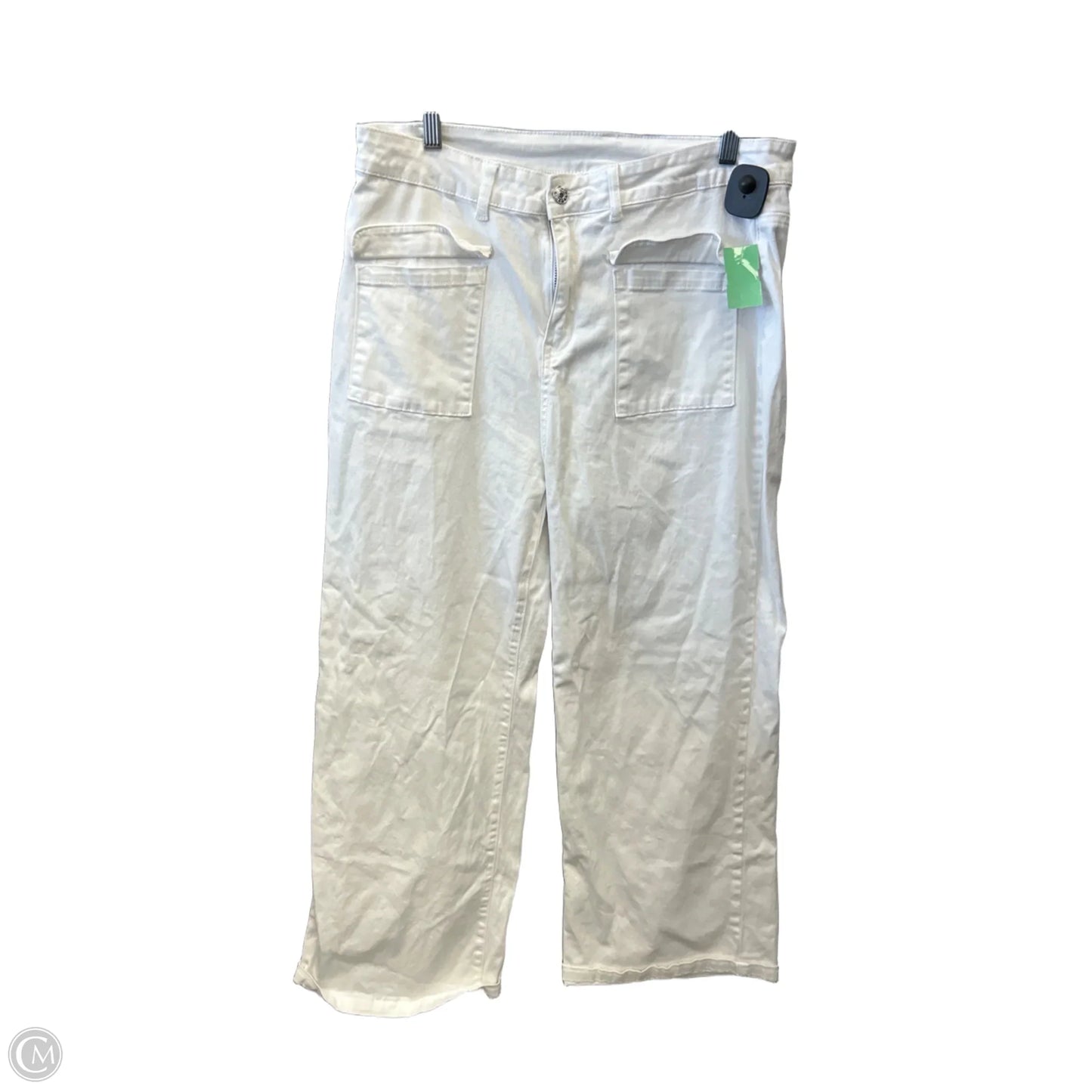 Jeans Straight By Clothes Mentor In White, Size: 16