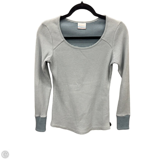 Athletic Top Long Sleeve Collar By Columbia In Blue, Size: S