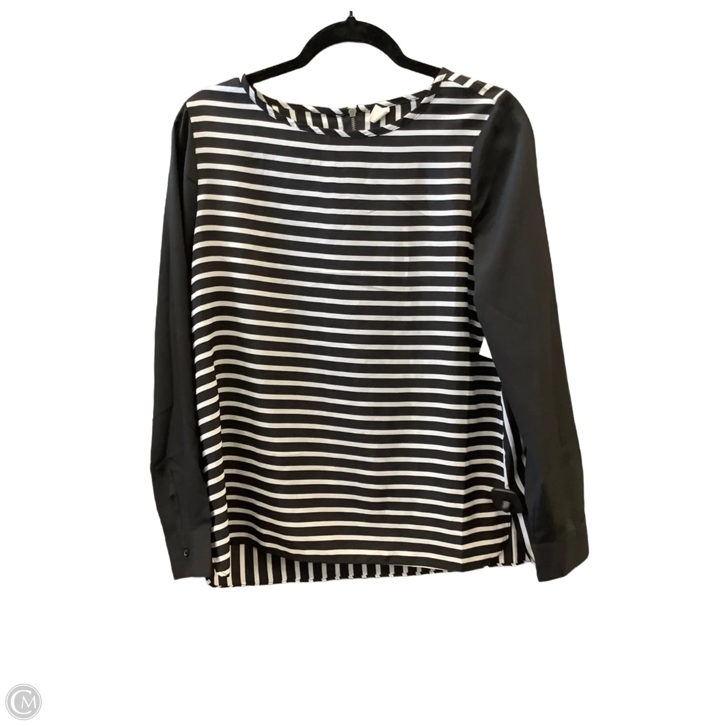 Top Long Sleeve By Old Navy In Black & White, Size: S