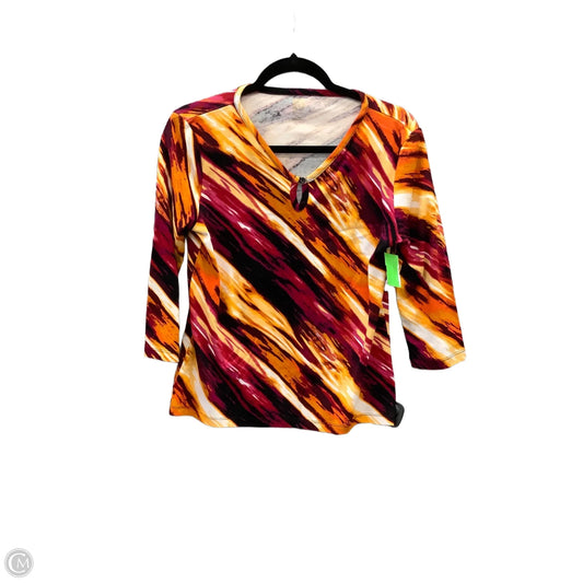 Top Long Sleeve By Anne Klein In Multi-colored, Size: Lp