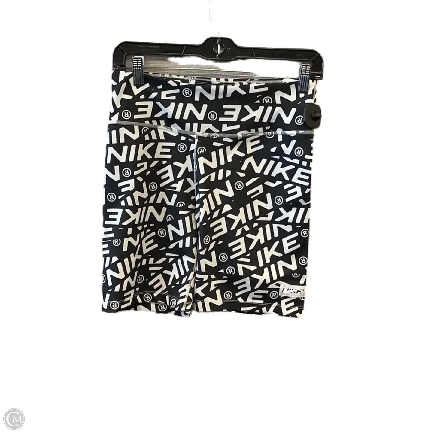 Athletic Shorts By Nike Apparel In Black & White, Size: M