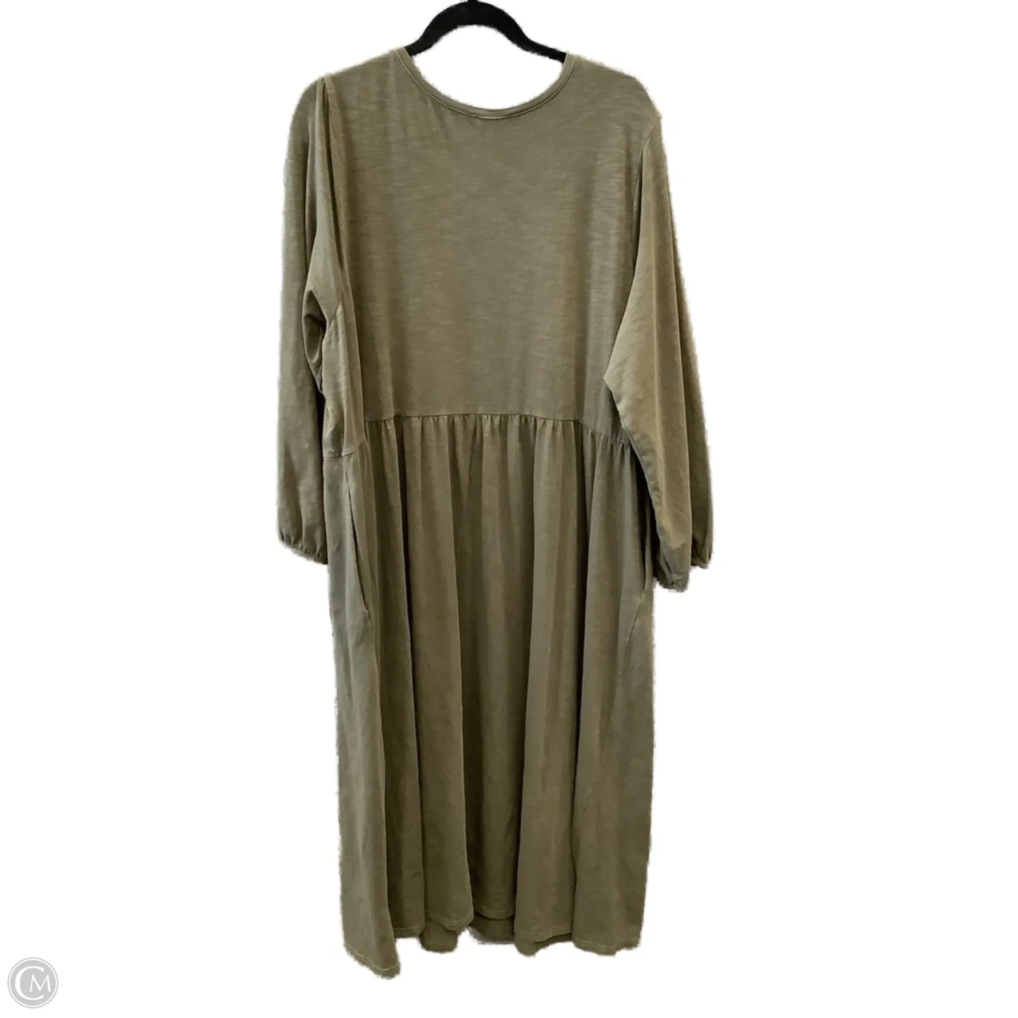 Dress Casual Midi By Old Navy In Green, Size: Xxl