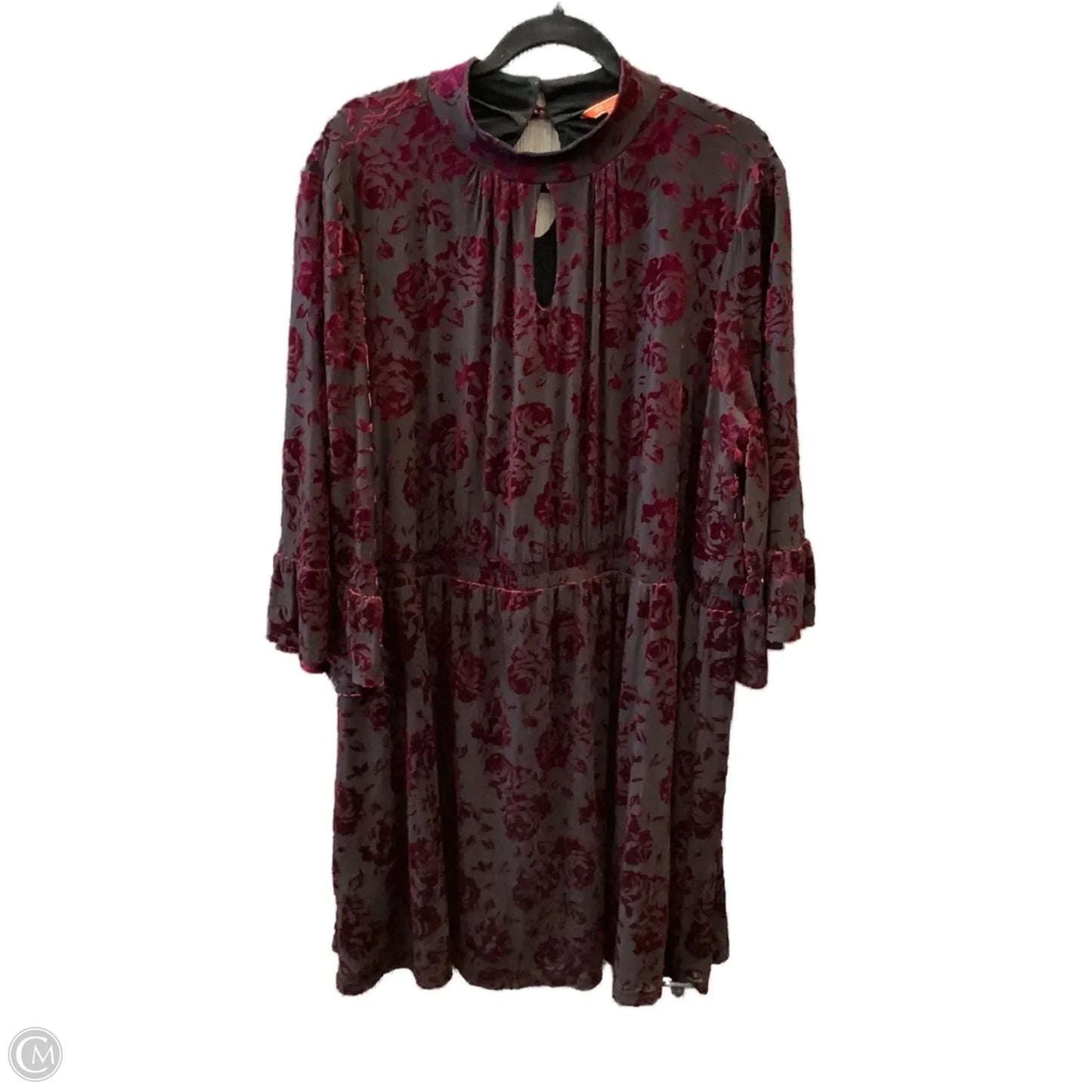 Dress Casual Midi By Modcloth In Black & Red, Size: 3x