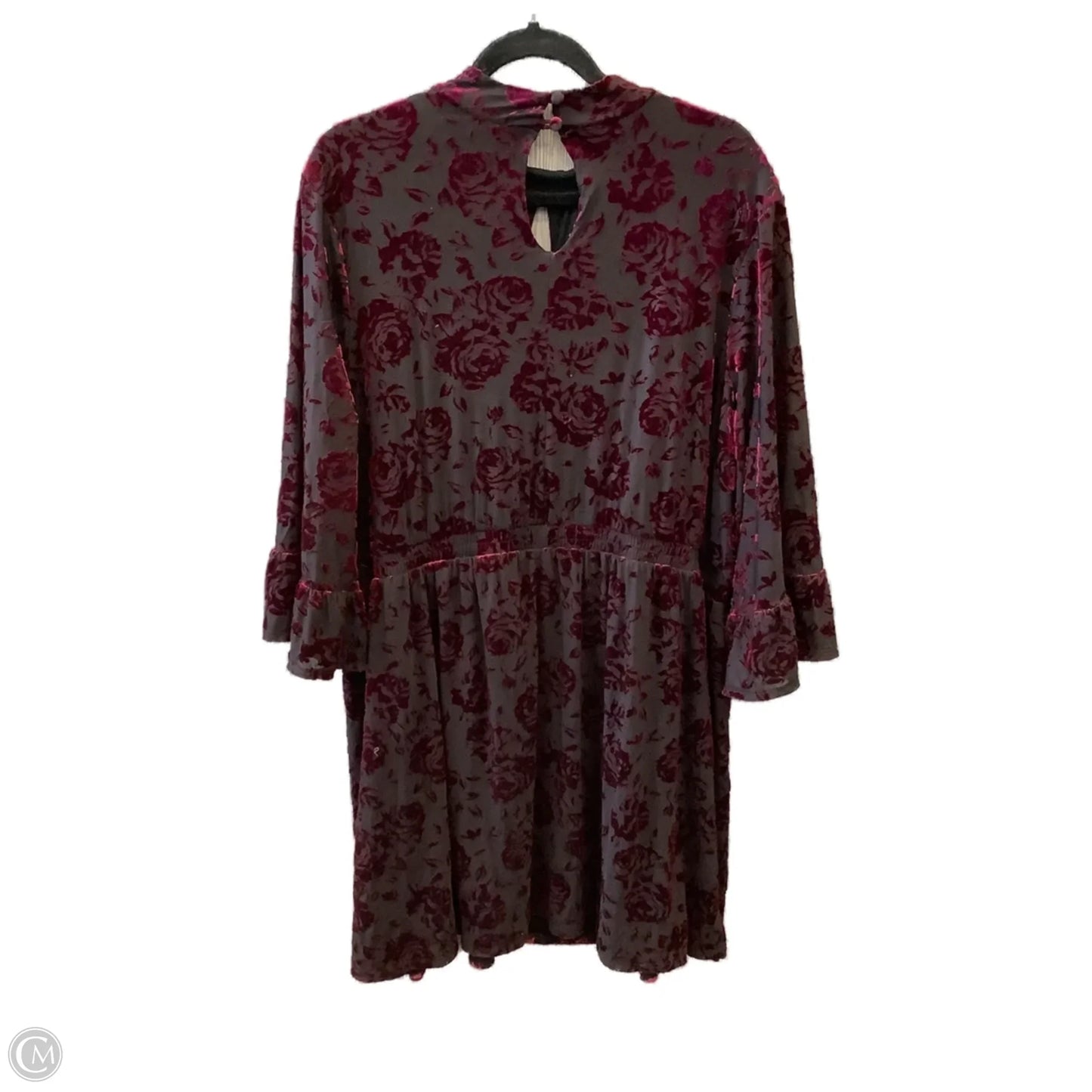 Dress Casual Midi By Modcloth In Black & Red, Size: 3x