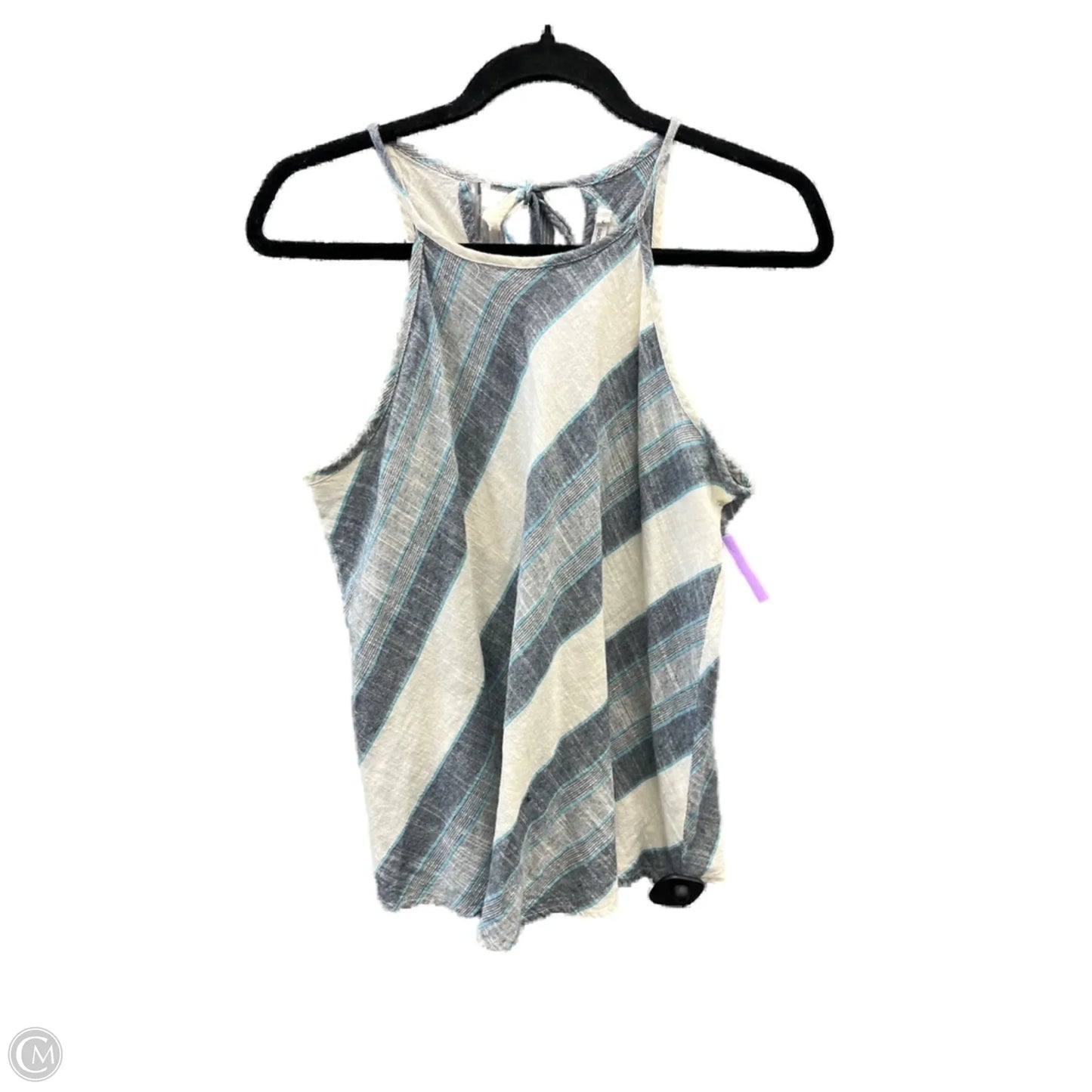 Top Sleeveless By Maurices In Blue & Cream, Size: S