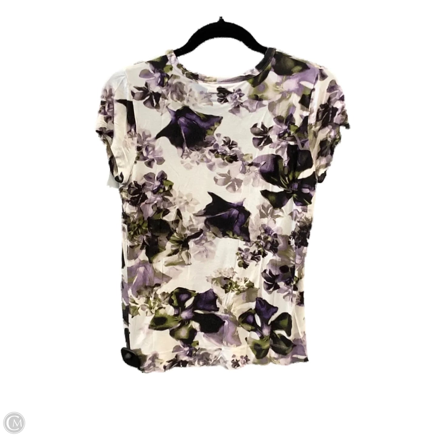 Top Short Sleeve By Simply Vera In Purple, Size: Lp