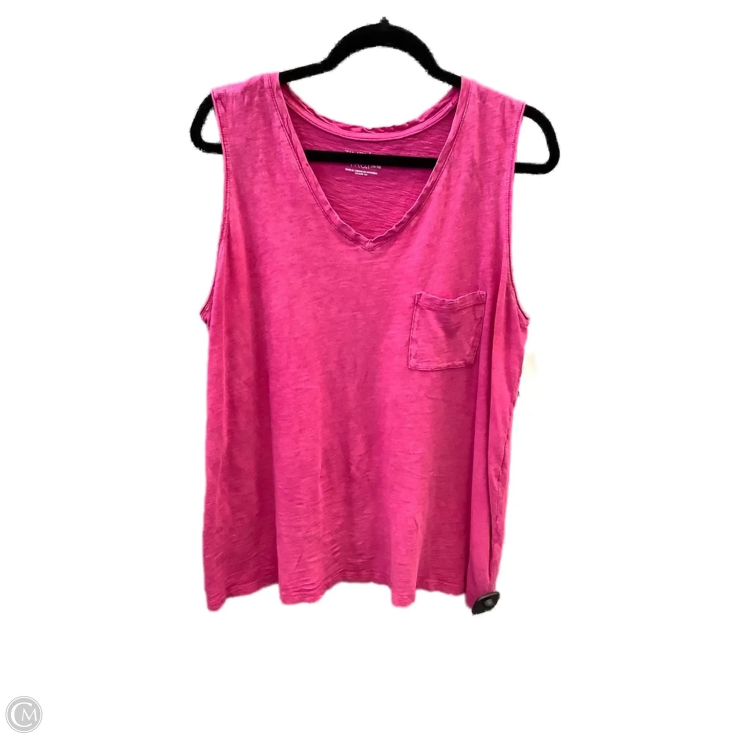 Top Sleeveless By Time And Tru In Pink, Size: Xl