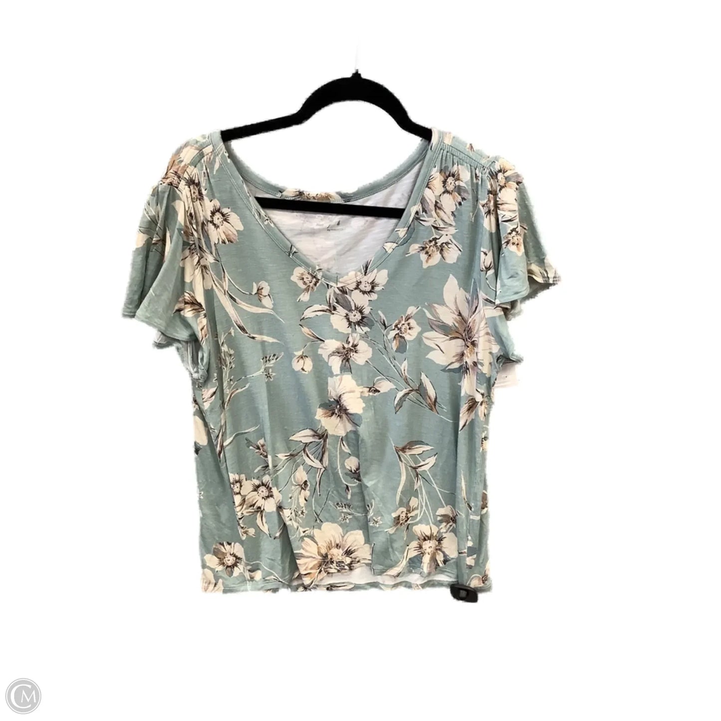 Top Short Sleeve By Maurices In Blue, Size: L