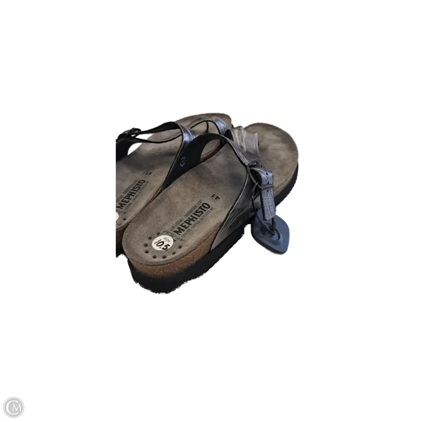 Sandals Flats By Mephisto In Silver, Size: 10.5