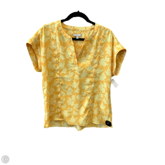 Top Short Sleeve By Joie In Yellow, Size: M