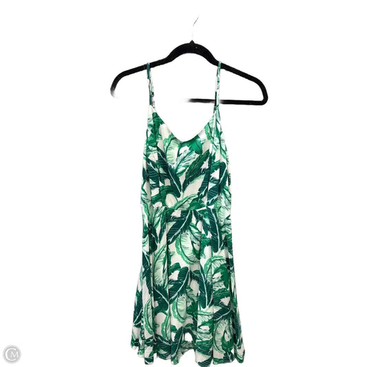 Dress Casual Short By Old Navy In Green & White, Size: M