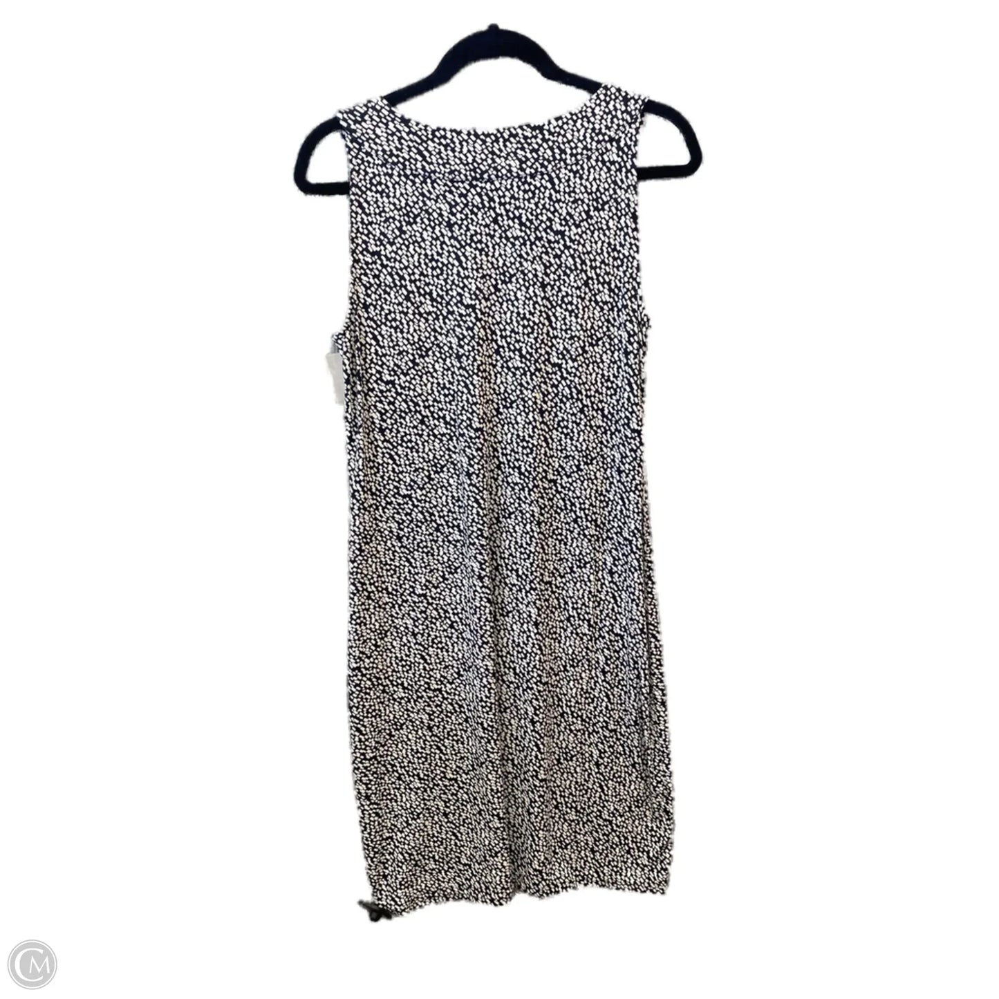 Dress Casual Midi By Ann Taylor In Black & White, Size: M