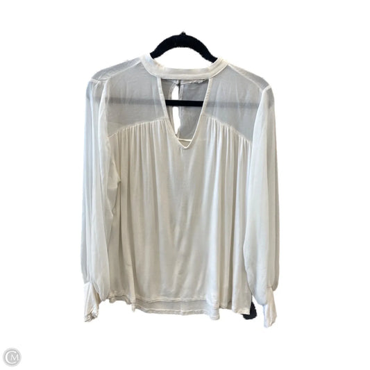 Top Long Sleeve By Maurices In White, Size: L