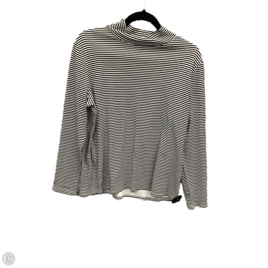 Top Long Sleeve By Croft And Barrow In Striped Pattern, Size: L