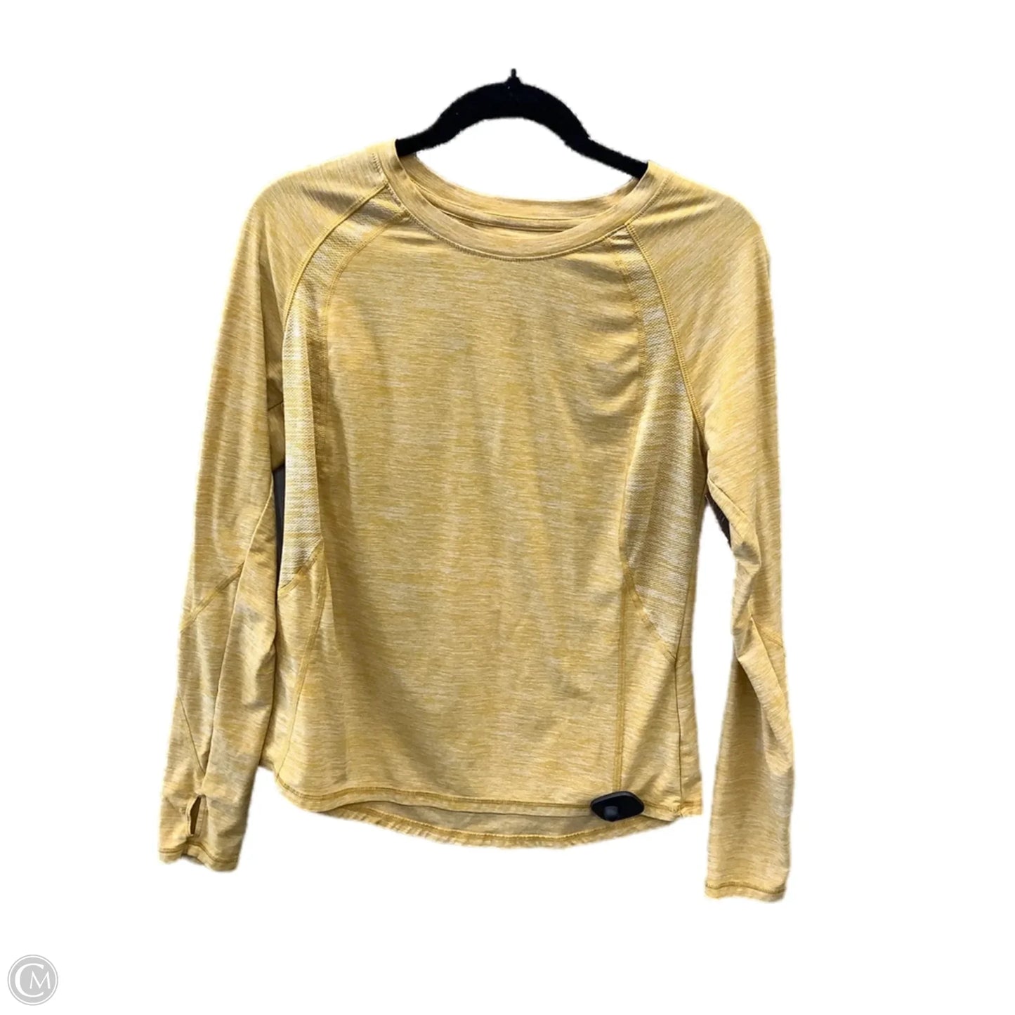 Athletic Top Long Sleeve Crewneck By Fila In Yellow, Size: M