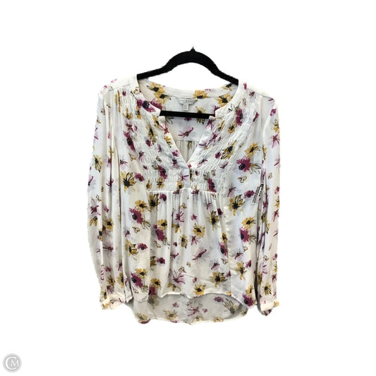 Top Long Sleeve By Lucky Brand In Floral Print, Size: S