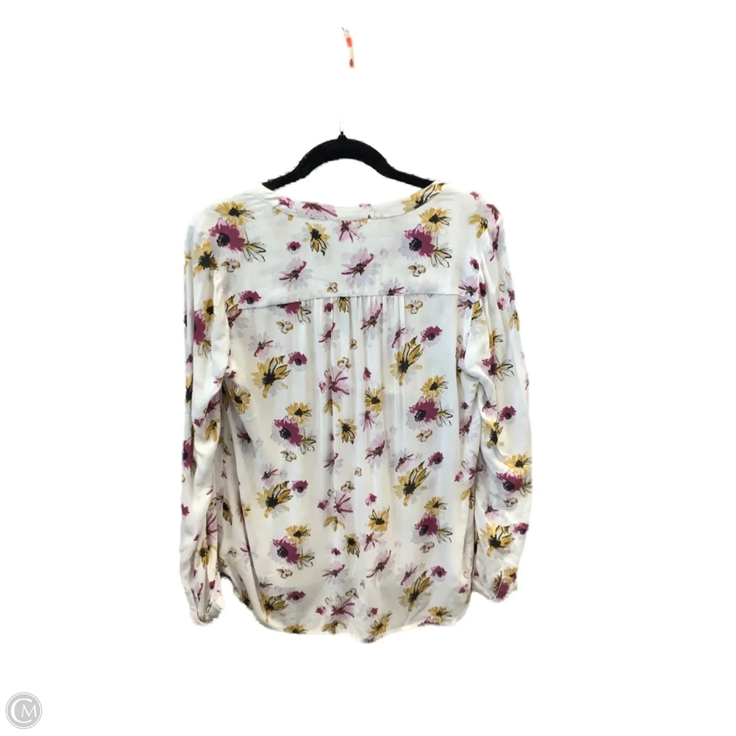 Top Long Sleeve By Lucky Brand In Floral Print, Size: S