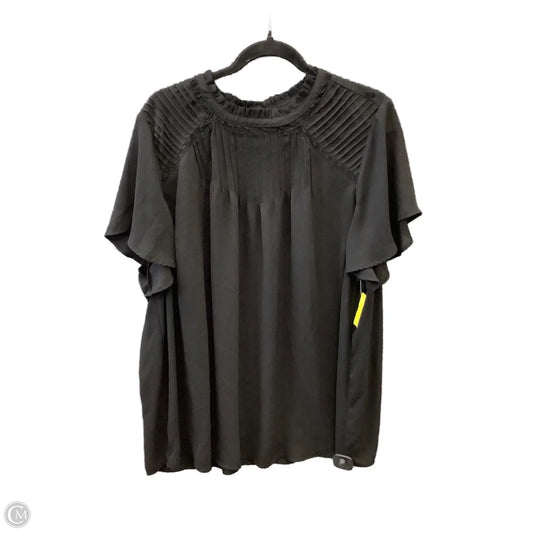 Top Short Sleeve By Torrid In Black, Size: 3x