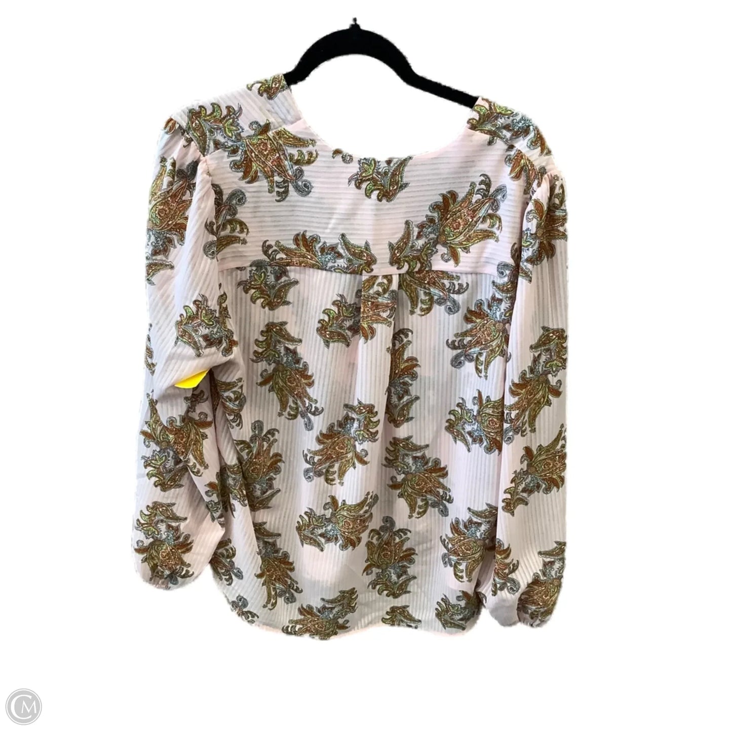 Top Long Sleeve By Ophelia Roe In Pink, Size: Xl