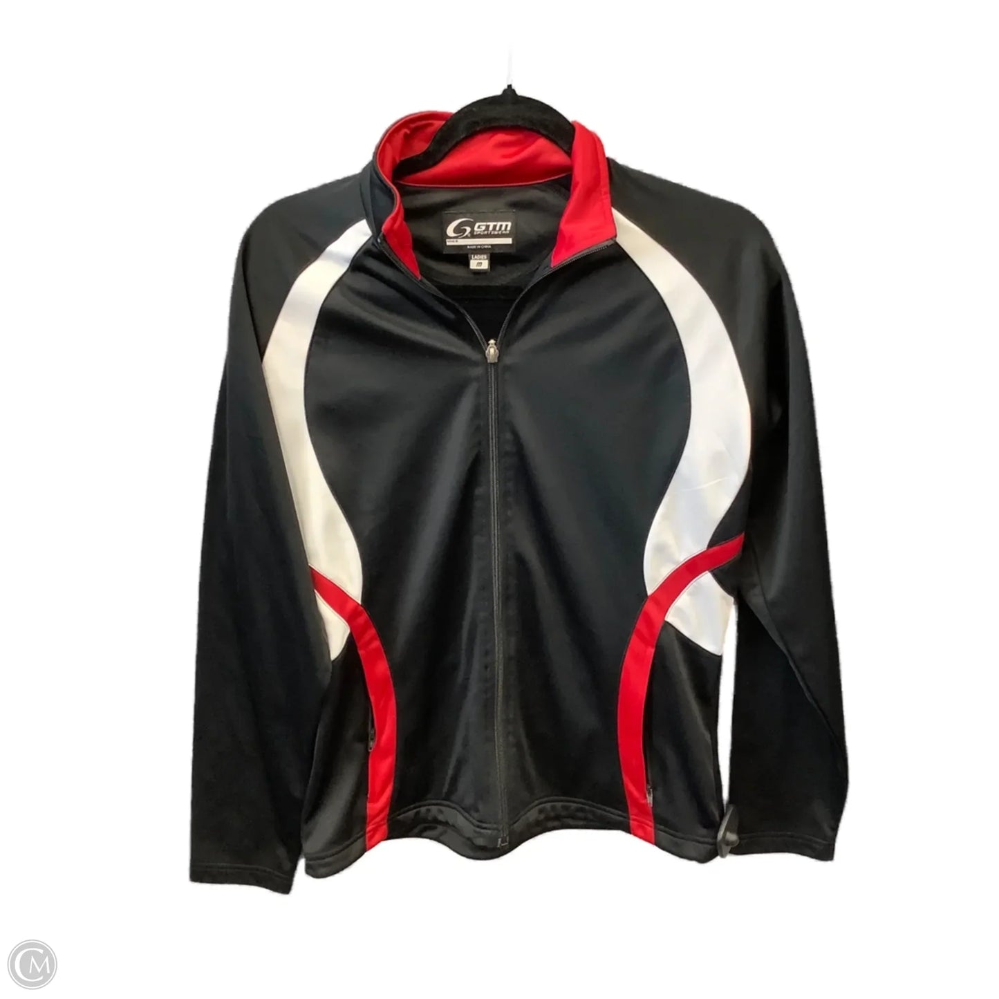 Athletic Jacket By Clothes Mentor In Black, Size: M