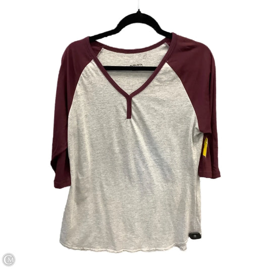 Top 3/4 Sleeve By Clothes Mentor In Grey, Size: L