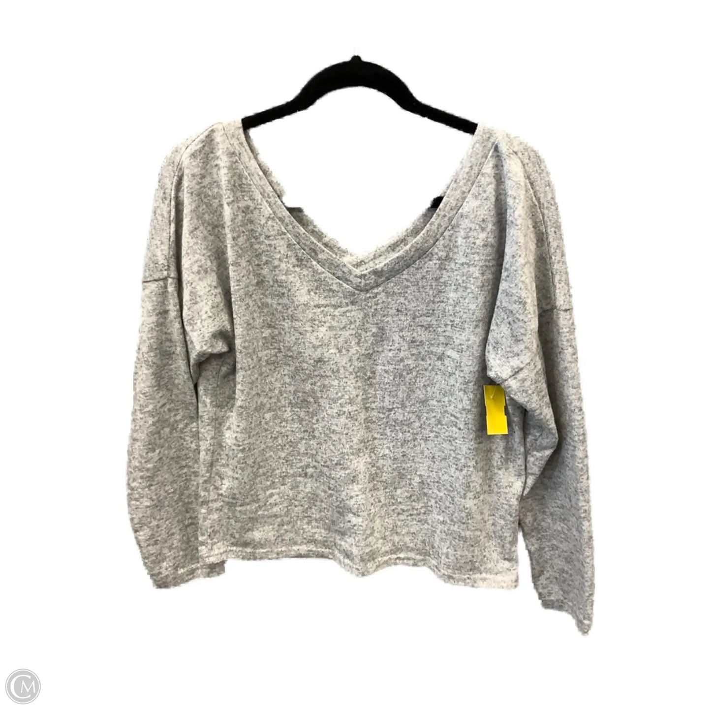 Top Long Sleeve By Shein In Grey, Size: M