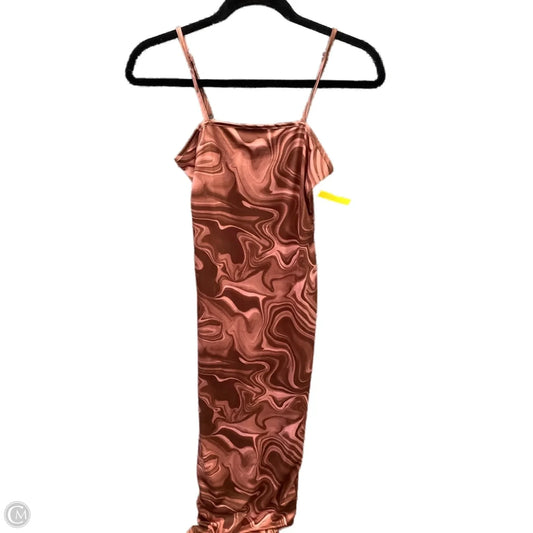 Dress Casual Midi By Shein In Brown, Size: Xs