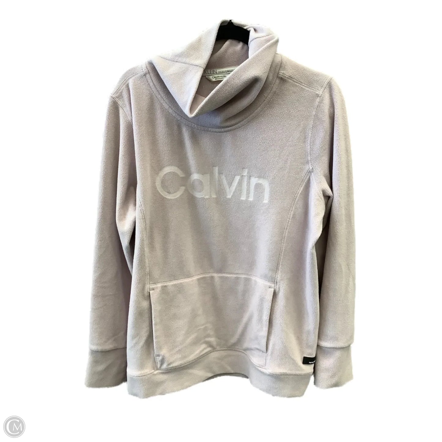 Sweatshirt Collar By Calvin Klein In Pink, Size: Xl