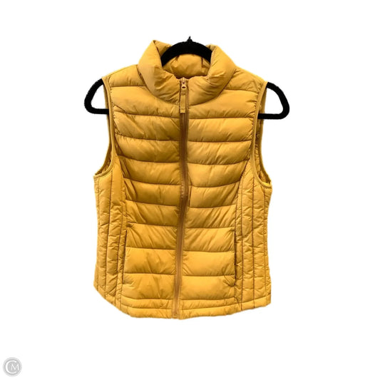 Vest Puffer & Quilted By Love Tree In Yellow, Size: L