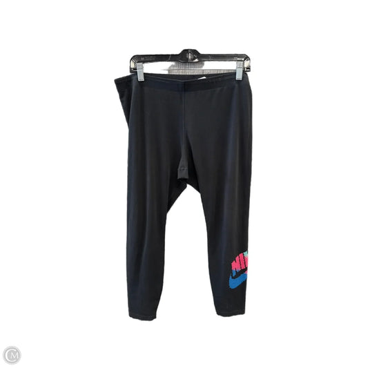 Athletic Leggings By Nike Apparel In Black, Size: Xl