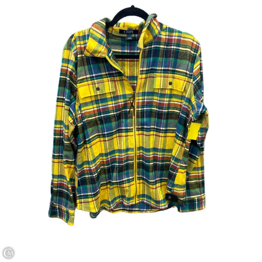 Top Long Sleeve By Chaps In Yellow, Size: Xl