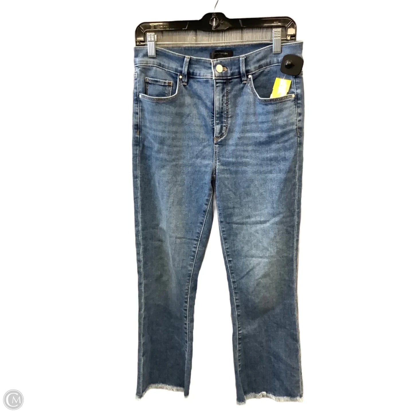 Jeans Cropped By Ann Taylor In Blue Denim, Size: 6