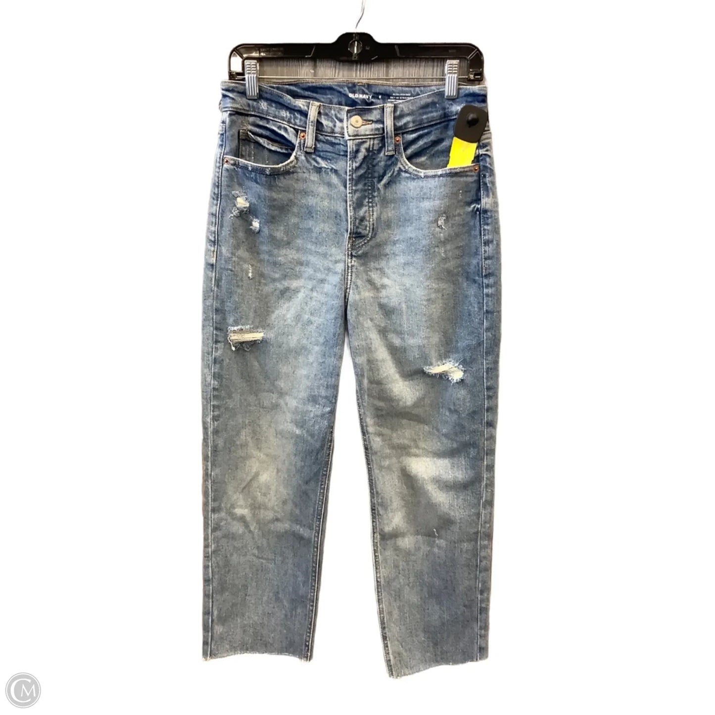 Jeans Straight By Old Navy In Blue Denim, Size: 6